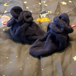 Zutano Midnight Blue Fleece Baby Booties